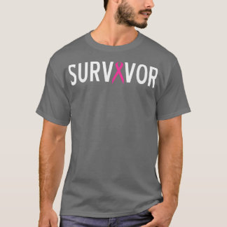Camiseta Sobrevivência do Câncer da Mama Combater a Consciê