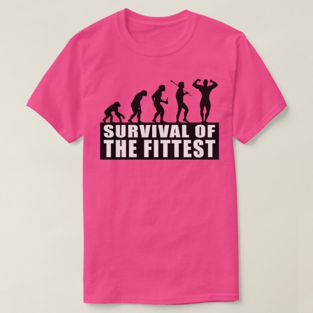 Camiseta Sobrevivência do Fittest (Frente do Design)