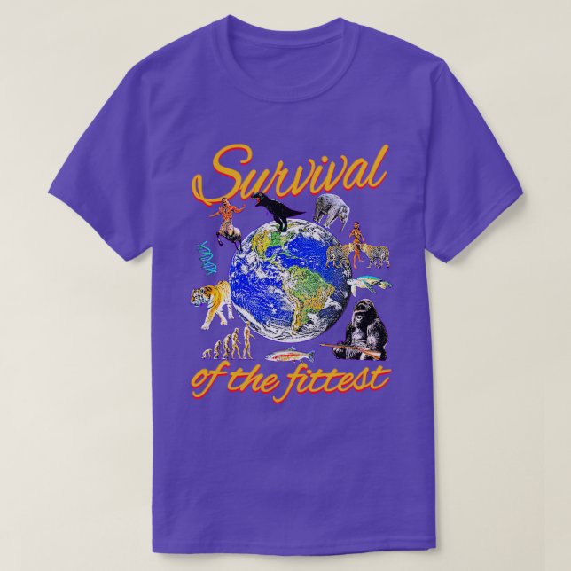 Camiseta Sobrevivência do Fittest (Frente do Design)