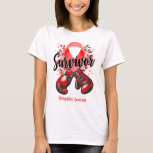 Camiseta Sobrevivência do Guerreiro da Hemofilia do Flor