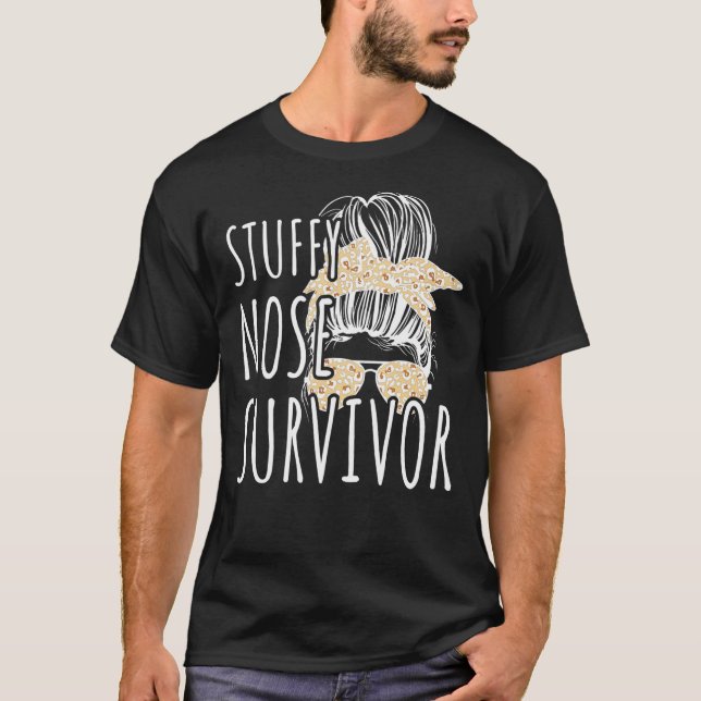 Camiseta Sobrevivência do Nariz Stuffy 1 (Frente)