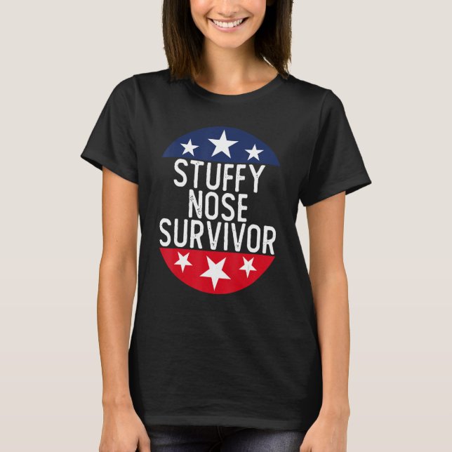 Camiseta Sobrevivência do Nariz Stuffy 8 (Frente)