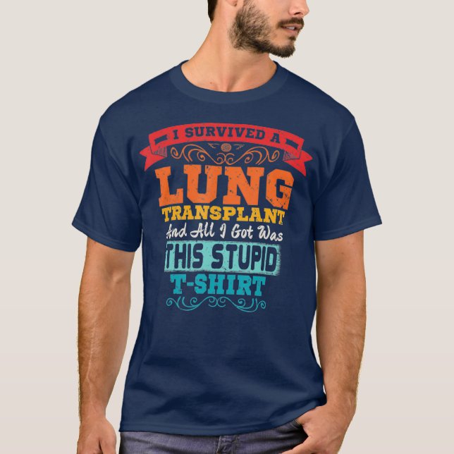 Camiseta Sobrevivência do receptor do órgão de transplante  (Frente)
