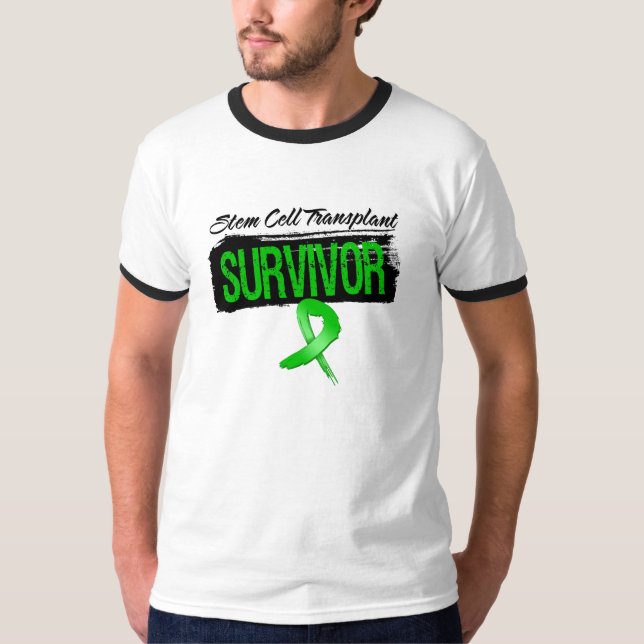 Camiseta Sobrevivência do Transplante Celular Grunge (Frente)