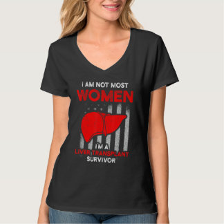 Camiseta Sobrevivência do transplante hepático A maioria da