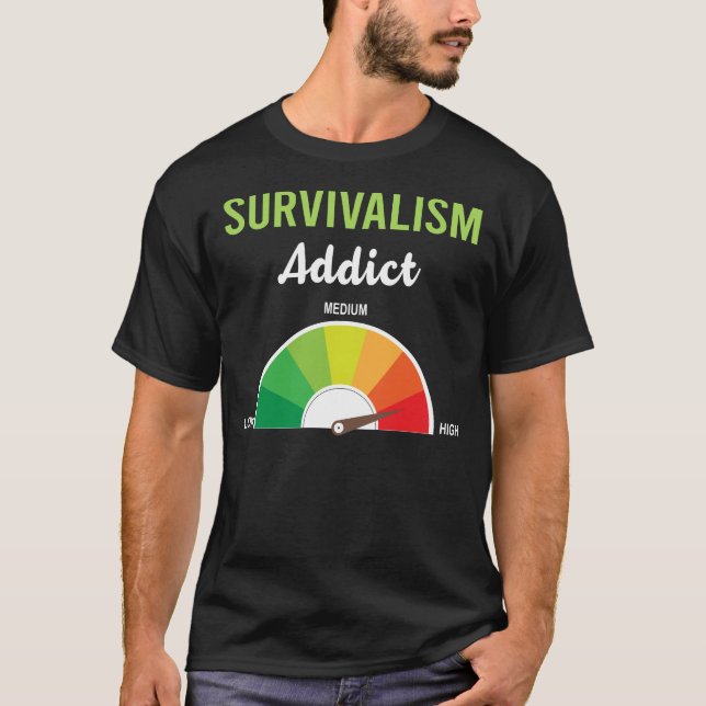 Camiseta Sobrevivência do vício (Frente)