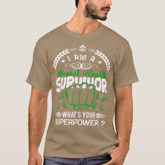 Camiseta Sobrevivência em Saúde Mental Qual Sua Superação
