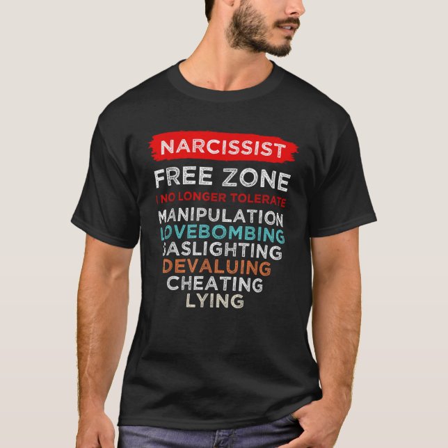 Camiseta Sobrevivência Narcisista de Sensibilização para a  (Frente)