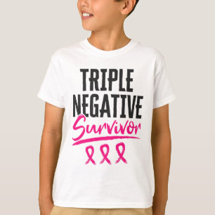 Camiseta Sobrevivência Negativa Tnbc Sensibilização Para O