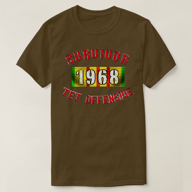 Camiseta Sobrevivência Ofensiva TET 1968 (Frente do Design)
