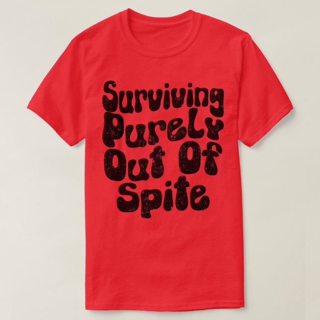 Camiseta Sobrevivência Puramente Fora Do Branco (Frente do Design)