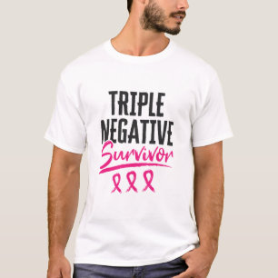 Camiseta Sobrevivência Tripla Negativa Cancer da Mama TNBC