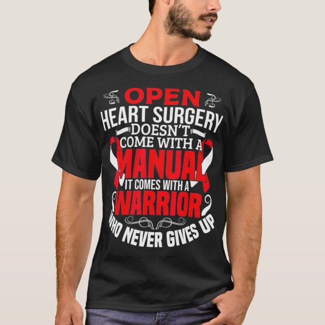 Camiseta Sobrevivência W de bypass de presente de cirurgia  (Frente)