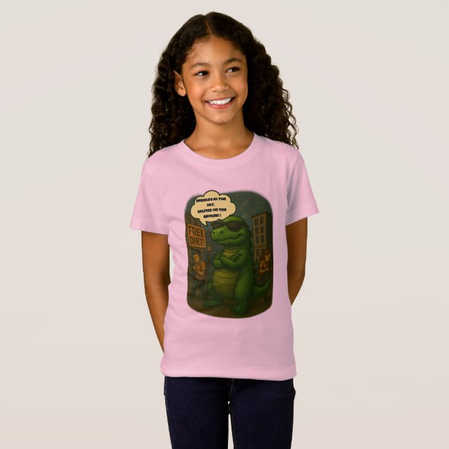 Camiseta Sobrevivendo a 2025: Estilo Dino (Frente Completa)