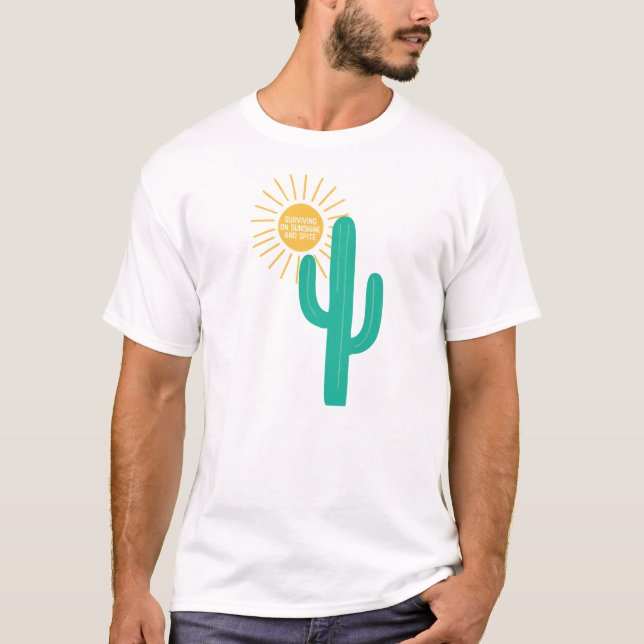 Camiseta Sobrevivendo à Luz do Sol e ao Período (Frente)