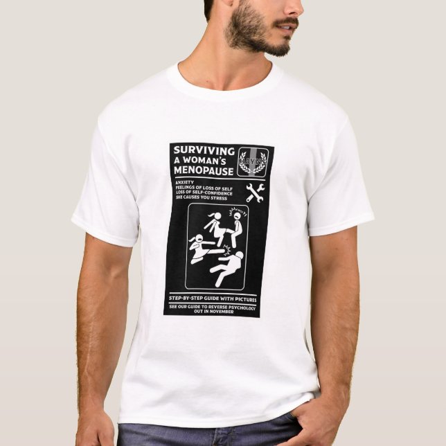 Camiseta Sobrevivendo à menopausa (Frente)