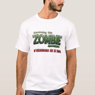Camiseta Sobrevivendo ao apocalipse do zombi