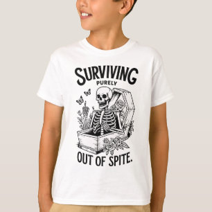 Camiseta Sobrevivendo Exclusivamente Fora Do Esqueleto Do G
