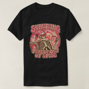 Camiseta Sobrevivendo por Rancor Esqueleto Retro