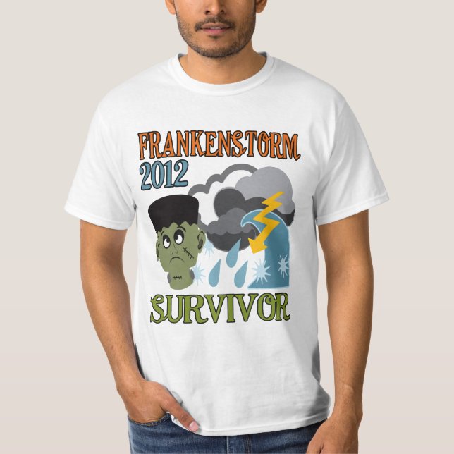 Camiseta Sobrevivente 2012 de Frankenstorm (Frente)