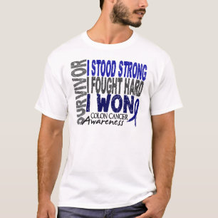 Camiseta Sobrevivente 4 do cancro do cólon