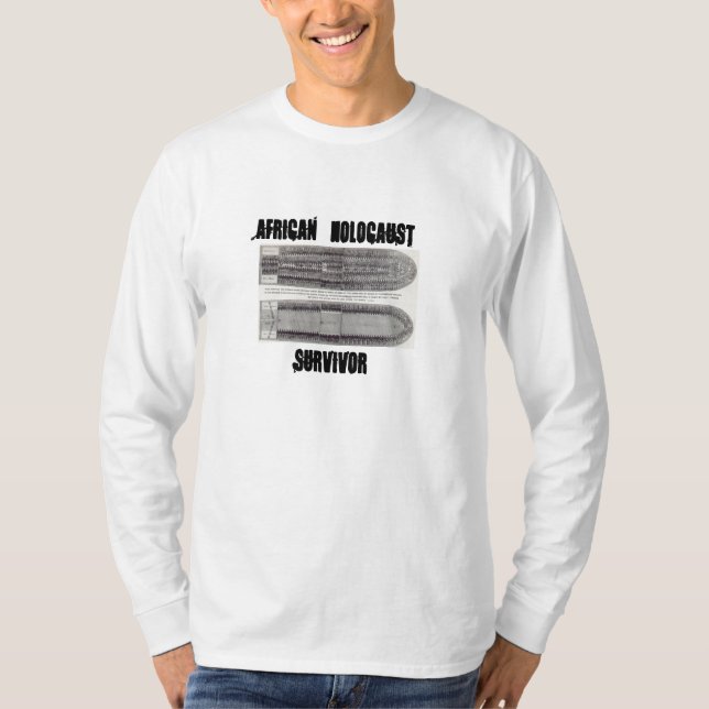Camiseta Sobrevivente africano do holocausto (Frente)