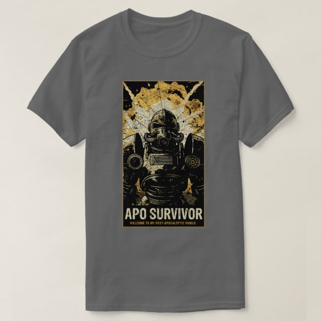 Camiseta Sobrevivente Apo Bem-vindo ao Meu Posto Mundo Apoc (Frente do Design)
