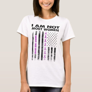 Camiseta Sobrevivente câncer de pâncreas não sou a maior