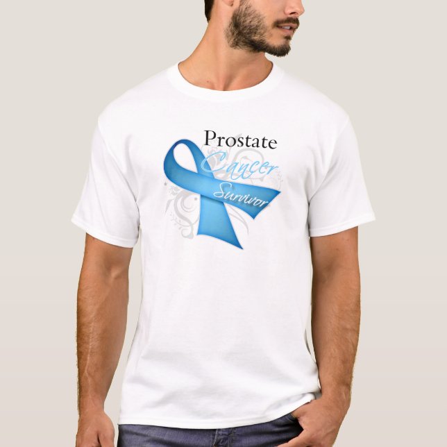 Camiseta Sobrevivente - cancro da próstata (Frente)