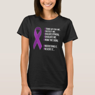 Camiseta Sobrevivente Conscientização sobre Violência Domés