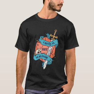 Camiseta Sobrevivente Crítico Os Dungeons E O Dragão Escavo