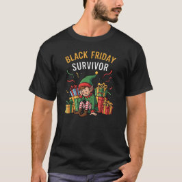 Camiseta Sobrevivente da Black Friday – Compradora de Natal
