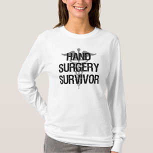 Camiseta Sobrevivente da cirurgia da mão