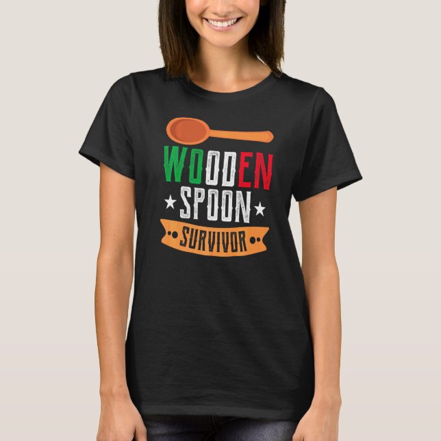 Camiseta Sobrevivente da Coluna de Madeira (Frente)