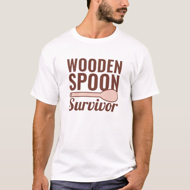 Camiseta Sobrevivente da Coluna de Madeira (Frente)
