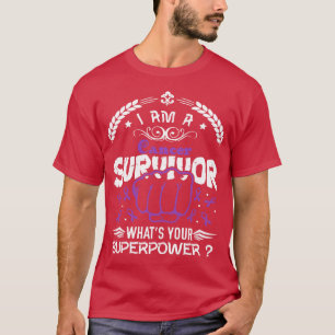 Camiseta Sobrevivente da consciência do cancer Em Que Super