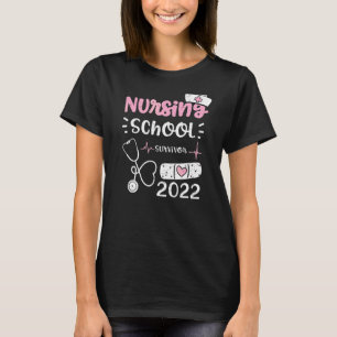 Camiseta Sobrevivente da Escola de Enfermagem 2022 Enfermei