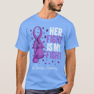 Camiseta Sobrevivente da Fita Roxa Lutador Contra a Sobredo