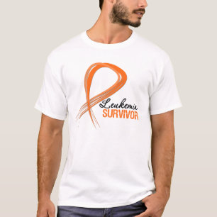 Camiseta Sobrevivente da leucemia da fita do Grunge