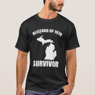 Camiseta Sobrevivente da Nevasca de 1978 Engraçado Inverno 