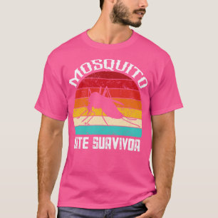 Camiseta Sobrevivente da picada de mosquito retrô