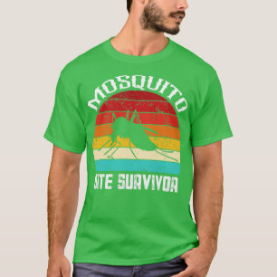 Camiseta Sobrevivente da picada de mosquito retrô