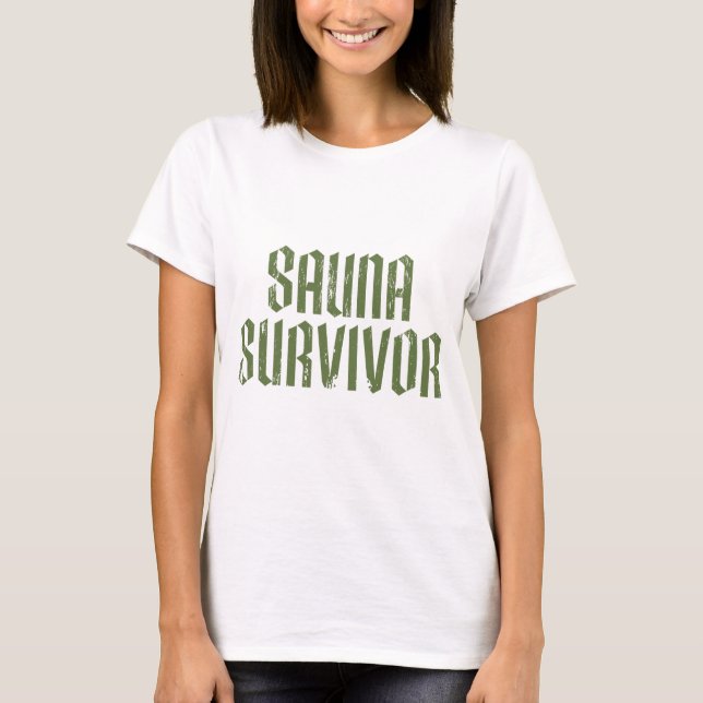 Camiseta Sobrevivente da Sauna 05 (Frente)