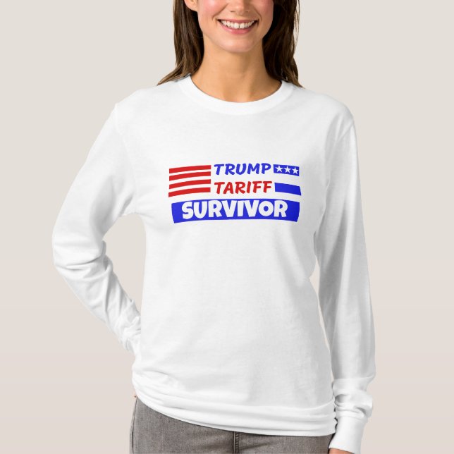 CAMISETA SOBREVIVENTE DA TARIFA TRUMP (Frente)