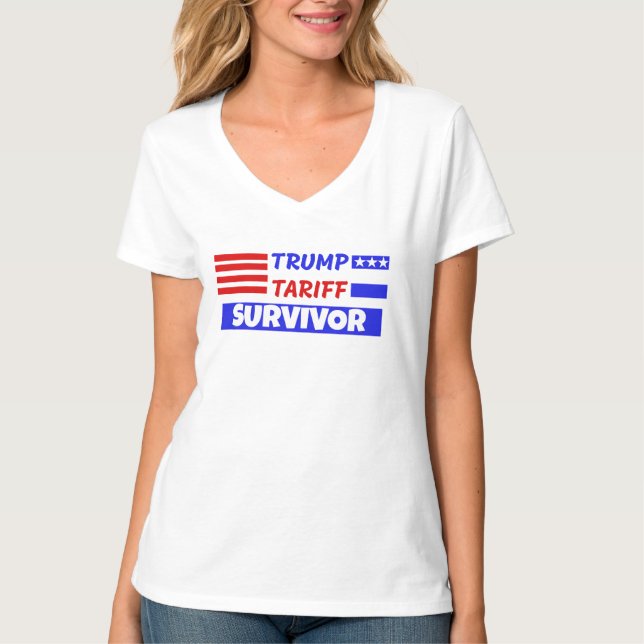 CAMISETA SOBREVIVENTE DA TARIFA TRUMP (Frente)
