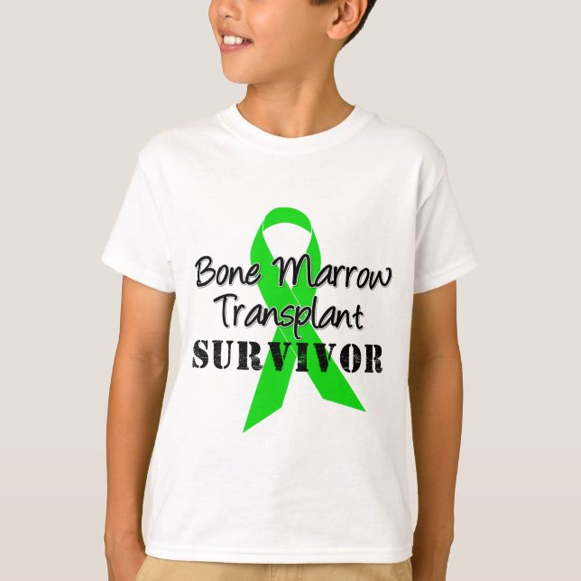 Camiseta Sobrevivente da transplantação da medula (Frente)