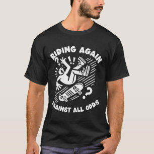 Camiseta Sobrevivente de Acidente de Colisão de Skateboard