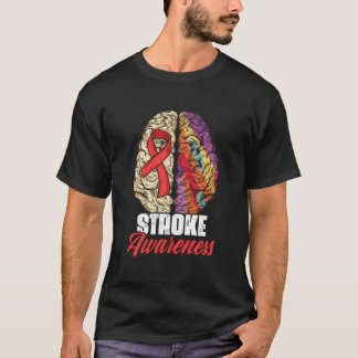 Camiseta Sobrevivente de Acidente Vascular Cerebral Fita Ve