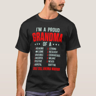 Camiseta Sobrevivente de Anemia Falciforme Avó Orgulhosa An