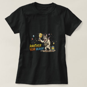 Camiseta Sobrevivente de Aniversário de Engraçado Bulldog F